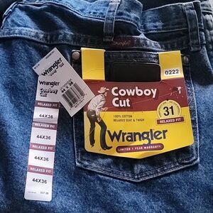 NWT 44X36 Wrangler Pro Rodeo Cowboy Cut Jeans Blue